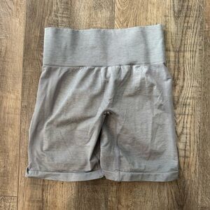 NVGTN Gray High-Waisted Biker Shorts Size L